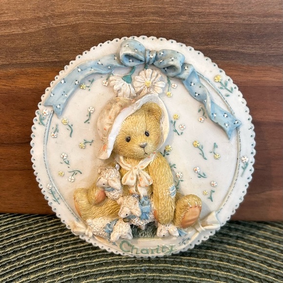 Cherished Teddies 1994 Enesco Wall Plaque "Charity” 1994 Collectible Vintage EUC - Picture 1 of 2